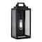 Afx Kansas 14'' Outdoor Sconce, Clear Glass Shade, Black Finish KANW0714MBBK - alternate 1
